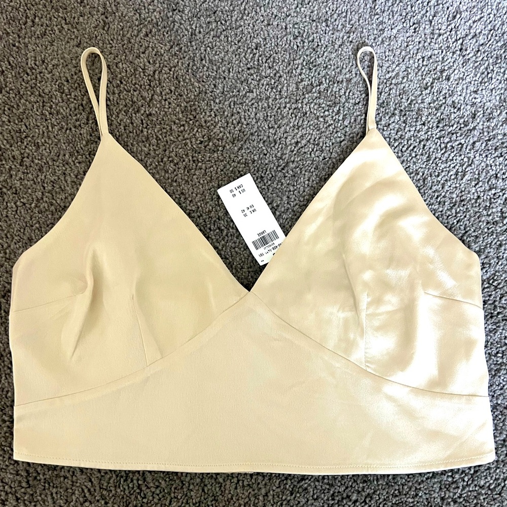 Abercrombie Satin Crop Top